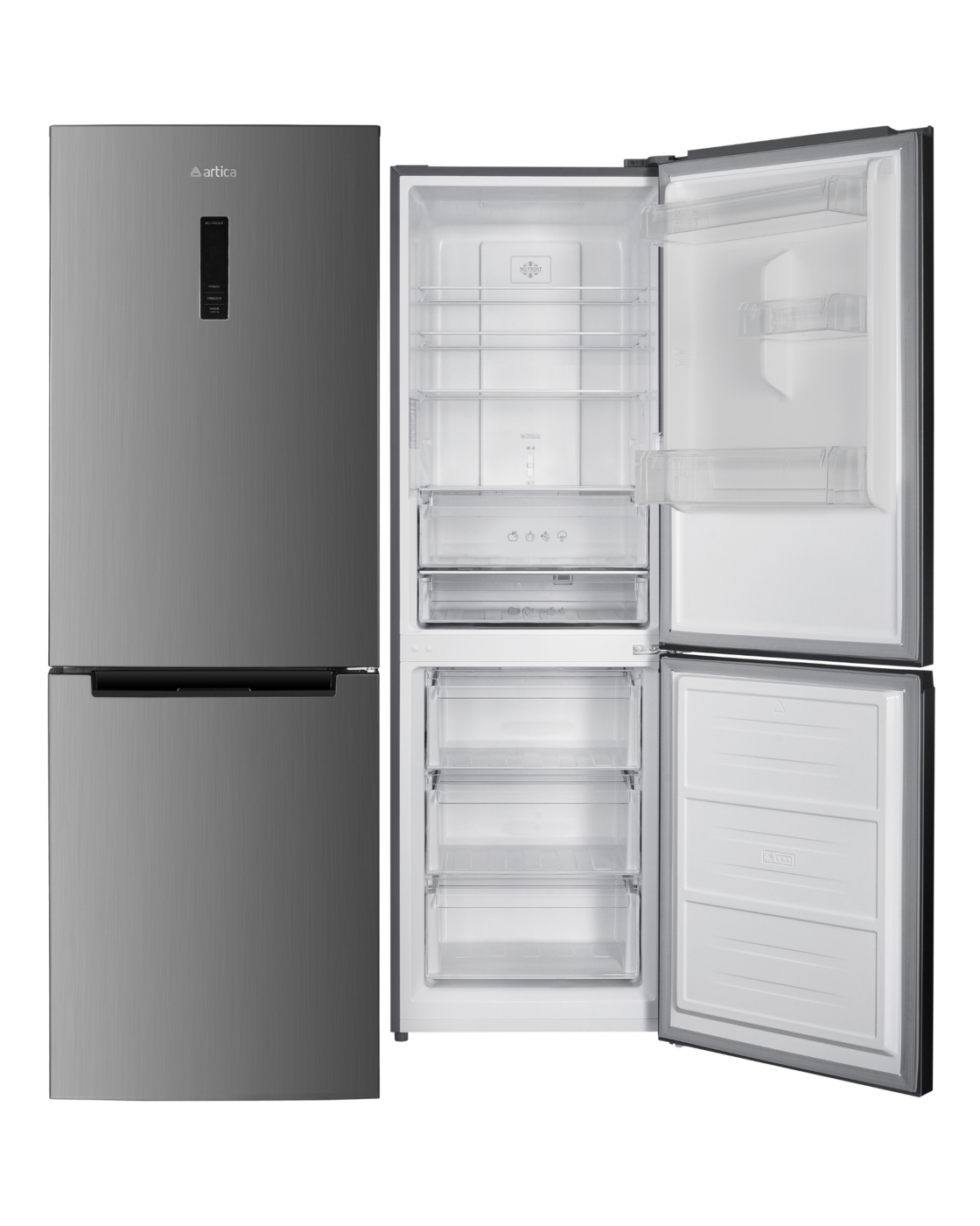FRIGORÍFIC COMBI ARTICA AEFC188601EDXH, 188x60, NO FROST, INOX - E